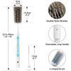 3-in-1 Water Bottle Brushes for Cleaning, 16" Extendable Long Handle Cup Cleaner Scrubber with Hidden Straw Brush for 40oz 55oz Tumblers, Wine Glass, Sports Mugs view 4
