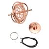 Keenso Rose Gold Metal Gyroscope Toy, Mini Hand Spinning Top for and Stress Relief, Zinc Alloy Balanced Decompression Tool for Adults view 3