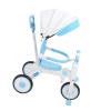 Keenso Kids Tricycle, 4 in 1 Adjustable Parent Push Trike with Convertible Canopy for Toddlers and Children from 18 Months to 5 Years (Blue) view 3