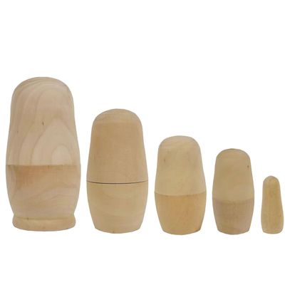 Make Market Unfinished Wood Nesting Doll Set, 12 Pack