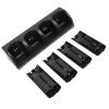 Hamwesh Remote Controller Charger Dock, 4 in 1 Charging Station with 4 Pack 2800mAh Batteries for Game Controllers (Black) view 3