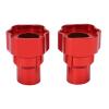2Pcs RC Rear Axle Cover Bushing Axle Outer Portal Housing Sleeve Aluminum for Losi LMT 1/8 RC Truck (Red) view 4