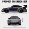 Aka Supaku RC Drift Car,1:24 Scale Remote Control Car, 2.4GHz 20KM/H 4WD High Speed RC Cars for Kids with LED Light, Two Batteries,Drifting Tires,Racing Vehicle Toy for Adults Boys Girls Purple view 3