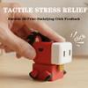 3D Printed Pony Fidget Clicker, Mechanical Keyboard Switch Stress Relief Toy for Adults, Desk Pet with Satisfying Click Sound, ADHD Anxiety Focus Tool (Arcade Red) view 3