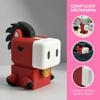 3D Printed Pony Fidget Clicker, Mechanical Keyboard Switch Stress Relief Toy for Adults, Desk Pet with Satisfying Click Sound, ADHD Anxiety Focus Tool (Arcade Red) view 4