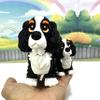 2pcs Cocker Spaniel 3D Printed Articulated Dog Figure Realistic Look Black Puppy Dog Home Office Decor AD-CS-2X view 2