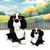 2pcs Cocker Spaniel 3D Printed Articulated Dog Figure Realistic Look Black Puppy Dog Home Office Decor AD-CS-2X view 3