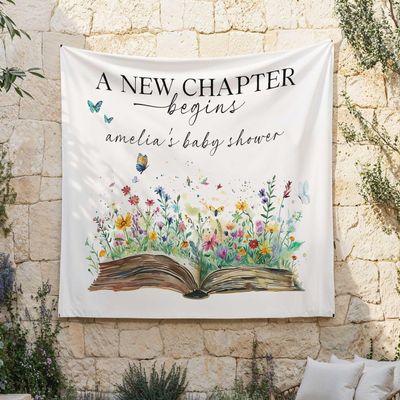 Storybook Shower Welcome Backdrop A New Chapter Begins Book Theme Decor for Mom to Be, Storybook Shower Entrance, Sweet Celebration