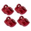 RC Cars Models For ARRMA 1/7 1/8 4PCS Aluminum Alloy Shock Cap Absorber Protector RC Car Tracked Vehicle Parts And Accessories Upgrade Replacement Use(Red) view 3