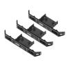 3 Set RC Front Bumper Aluminum Alloy High Strength Abrasion Lightweight Remote Control Car Bumper for Replacement and Upgrade (Silver Black) view 3