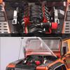 Chanjorlin 1/10 RC Simulate V8 Engine Radiator Cover with Heatsink RC Motor Cooling Fans Accessories Compatible with 1:10 Scale Crawler Car Traxxas TRX4 TRX6 Axial SCX10 D90 90047 Upgrade Parts view 3