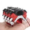 Chanjorlin 1/10 RC Simulate V8 Engine Radiator Cover with Heatsink RC Motor Cooling Fans Accessories Compatible with 1:10 Scale Crawler Car Traxxas TRX4 TRX6 Axial SCX10 D90 90047 Upgrade Parts view 4