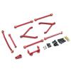 RC Cars Models For FMS For FCX24 1/24 Metal Rade Pull Rod Set Remote Control Car Tracked Vehicles Parts And Accessories Upgrades And Replacements(Red) view 1