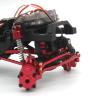 RC Cars Models For FMS For FCX24 1/24 Metal Rade Pull Rod Set Remote Control Car Tracked Vehicles Parts And Accessories Upgrades And Replacements(Red) view 3