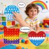12PCS Rainbow Colors Pop Bubble Fidget Sensory Toys, Pop Fidget Toys,Pop Toy Bulk for Party Favor, Classroom Student Prizes Easter Basket Goodie Bag Stuffers Christmas Valentine Gift view 2