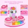 DPDos Unicorn Baby Piano Toy with Animal Sounds, Light Up Musical Keyboard, Educational Toddler Learning Toys for 1 Year Old Girl, Birthday Gifts 6+ Months view 3