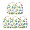 Baby Girls Bibs with Snaps with Button Snap Absorbent 1 Pack Baby Bibs and Burp Bibs for Teething Vibrant Frogs Pattern view 1