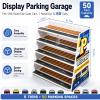 Display Case for Hot Die Cast Wheel Garage,1/64 Five-Tier Stepped Car Model Display Stand,Toy Car Storage Display Rack,Parking Garage Diorama with 45 Parking Spaces view 2
