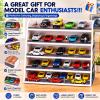 Display Case for Hot Die Cast Wheel Garage,1/64 Five-Tier Stepped Car Model Display Stand,Toy Car Storage Display Rack,Parking Garage Diorama with 45 Parking Spaces view 4