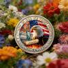 America 250th Anniversary Commemorative Coin,USA 250th Anniversary Coin Challenge,for Patriotism, History Lovers (Purple) view 3