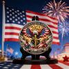 America 250th Anniversary Commemorative Coin,USA 250th Anniversary Coin Challenge,for Patriotism, History Lovers (Purple) view 4