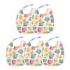 Baby Girl Newborns Bibs with Snaps with Button Snap Absorbent 2 Pack Bibs and Burp Cloths Travel with Baby Watercolor Stars Gummy Candy Sweet view 1