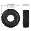 COMODO Kraken Claw 1.0" Crawler Tires Compatible with SCX24 Bronco Deadbolt FMS Enduro24 AX24 RC Rock Crawlers view 4