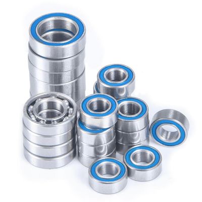 24Pcs Wheel Hub Axle Blue Rubber Sealed Bearing Kit Compatible with Element RC Sendero 1/10 Scale RC Car Model Parts
