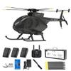 AxiomBricks 1/16 Scale 250-Class F119S MD500 RC Helicopter, 2.4G 9CH RC LittleeBird Military Helicopter Model with Flybarless Rotor Head, 6G/3D Switchable Modes (RTF Version) view 1