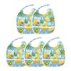 Baby Boys Feeding Bibs with Snap Absorbent 2 Pack Bibs and Burp Cloths Baby Spit Throw Up Watercolor Soda with Fruits Pineapples view 1