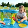 Water Table Pump(Huge Water Output), 3 Spray Modes, 4 Hours Non-Stop Fun IPX7 Waterproof, Outdoor Water Toys Outside Water Play Table Accessories for Kids Toddlers, Blue view 2