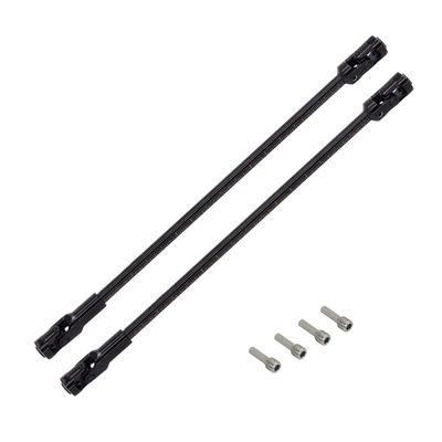 9IMOD 68mm-229mm Steel Drive Shaft DIY Cutting Steel Drive Shaft Freely Cut 6mm Shaft Fit For 1/10 LCG RC Crawler Upgrades(2PCS Black)