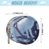 Xmycdz Portable Baby Pacifier Holder Case with Clip White Becautiful Fox Pacifier Storage Case with Zipper Cash Coin Purse for Stroller Diaper Bag Travel view 3