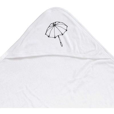 Azeeda 'Feminine Umbrella' Baby Hooded Towel (HT00041165)