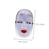 ARTIBETTER Japanese Traditional Performance Masks 2pcs Set, Prajna Face Masks for Cosplay and Stage Makeup Party Props view 2