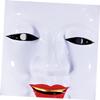 ARTIBETTER Japanese Traditional Performance Masks 2pcs Set, Prajna Face Masks for Cosplay and Stage Makeup Party Props view 4