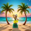 Solar Powered Hula Girl Dancing Figures Decoration Swinging Hawaiian Girl Doll Car Dashboard Ornaments for Car Interior Home Party Decor Learning Education view 2