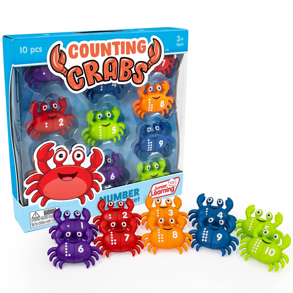 Junior Learning Counting Crabs - Number Matching Set & Math Game, Kids 3+