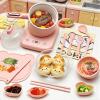 GoGoGoodie Montessori Kids Cooking Set Real, Mini Kitchen for Girl Ages 8-12 Montessori Educational (Pink) view 1