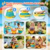 Foldable Beach Bucket and Shovel Set for Kids, 20PCS Sand Toys with Sand Molds (Castle, Dinosaur, Sea Animal) & Mesh Bag, Toddler Collapsible Outdoor Sand Toys for Beach, Sandbox, Pool, Summer Gift view 3