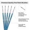 100Pcs Very Small Paint Brushes Fine Tip for Nail Art Model Craft Painting Blue view 2
