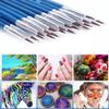 100Pcs Very Small Paint Brushes Fine Tip for Nail Art Model Craft Painting Blue view 4