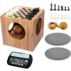 2-in-1 Multifunctional Double-Sided Chess and Go Board Game Set, Window Sill Coffee Table Available in 4 Sizes, Features Storage Space for Easy Organization, Includes complimentary Timer. (L) view 1