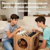 2-in-1 Multifunctional Double-Sided Chess and Go Board Game Set, Window Sill Coffee Table Available in 4 Sizes, Features Storage Space for Easy Organization, Includes complimentary Timer. (L) view 2