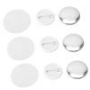 Dioche Sets Blank Round Badge Parts with Metal Pins for DIY Crafts and Custom Designs 32mm for Clothes Hats and Backpacks (37MM) view 4