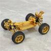 RC Cars Models For WLtoys 144001 124019 Metal Shock Absorbers Tie Rods For Swing Arms 14-Piece Set RC Car Parts Accessories Upgrades Replacements(Yellow) view 3