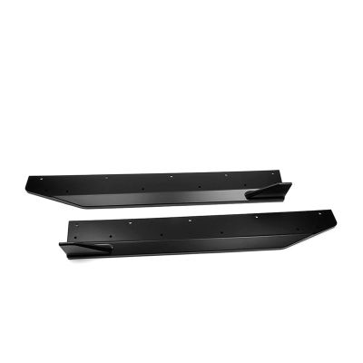 Compatible For Ford Mustang S650 GT Dark Horse EcoBoost 2024 2025 Side Skirt Spoiler Splitter Extension Diffuser Black Carbon Fiber Look(Matte Black)