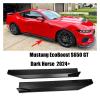 Compatible For Ford Mustang S650 GT Dark Horse EcoBoost 2024 2025 Side Skirt Spoiler Splitter Extension Diffuser Black Carbon Fiber Look(Matte Black) view 2