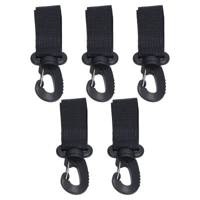 5 Pack Rotating Stroller Hooks 360Clamp for Diaper Bags,Purses & Accessories,Universal