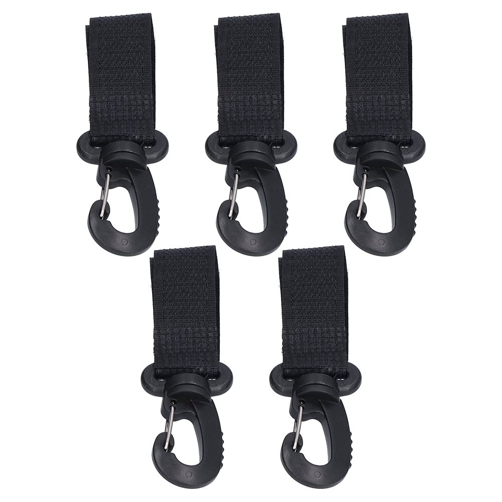 5 Pack Rotating Stroller Hooks 360Clamp for Diaper Bags,Purses & Accessories,Universal